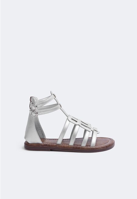 Monogram PU Leather Sandals