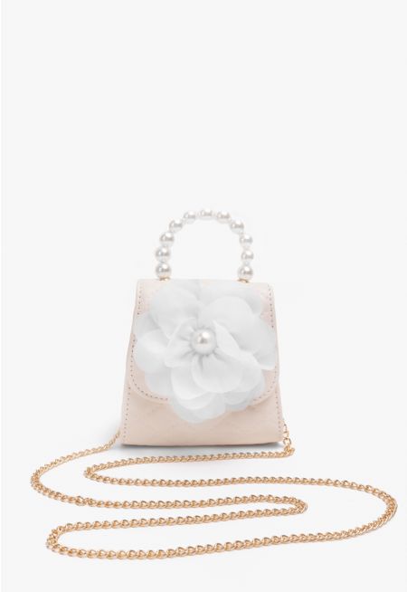 Embellished Floral Crossbody Bag