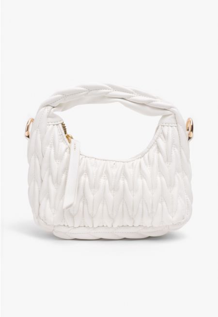 Metallic Embossed Handbag