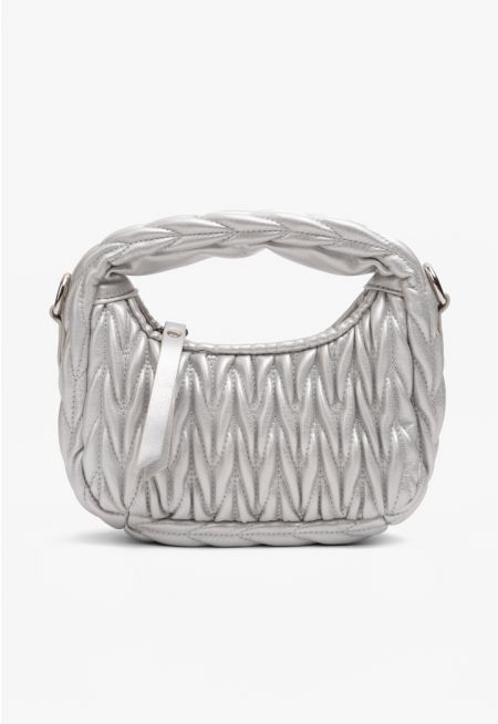 Metallic Embossed Handbag