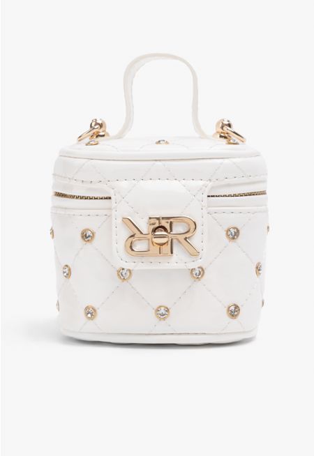 Monogram Embellished Crossbody Bag