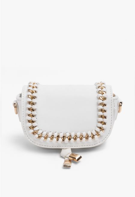 Intricate Chain Crossbody Bag