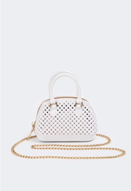 Top Handle Beaded Handbag