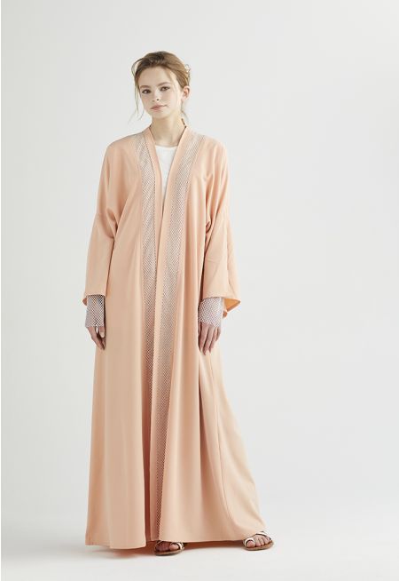Crystal Mesh Embellished Abaya
