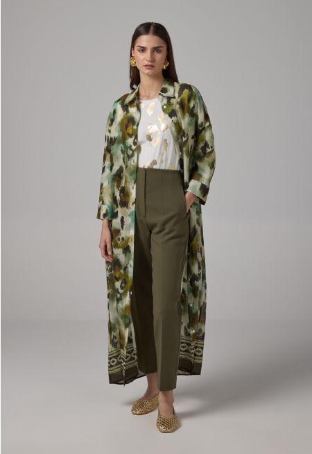Basic High-Waist Trousers