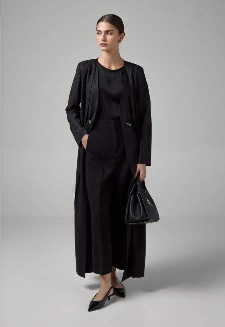 Basic Straight Wide Leg Trousers