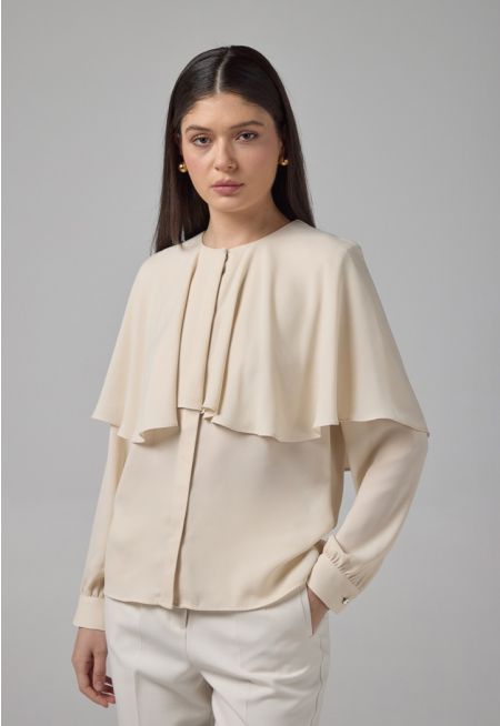 Solid Relaxed Fit Blouse