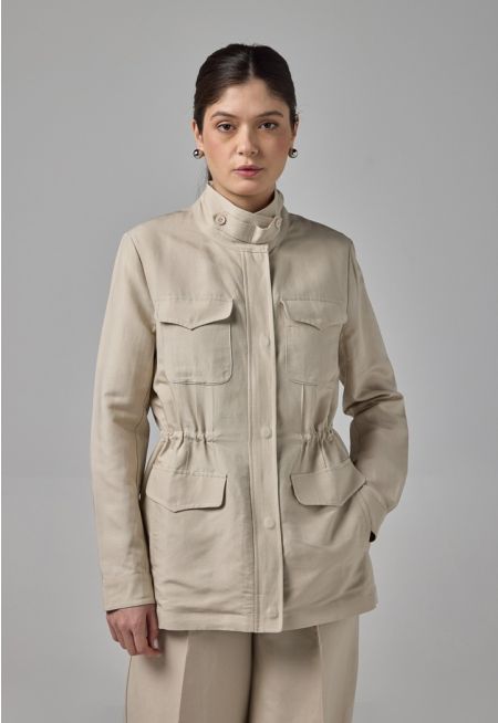 Front Flap Pocket Basic Jacket