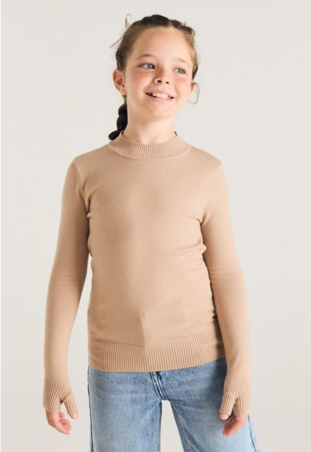 Solid Thumbhole Top