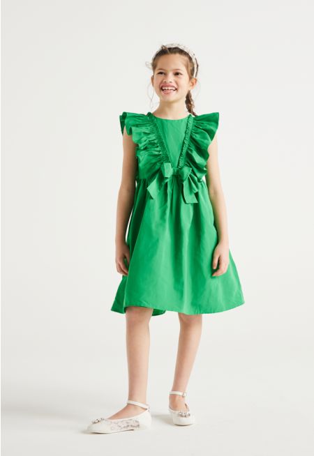 Ruffled Bodice Dress