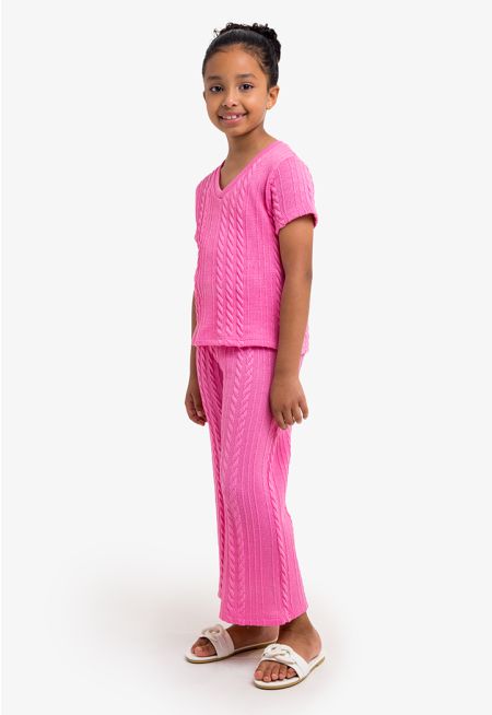 Solid Knitted Trousers