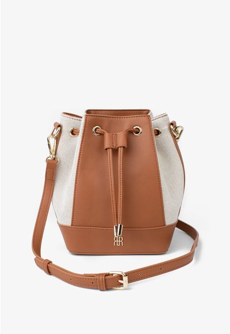 Drawstring Bucket Crossbody Bag