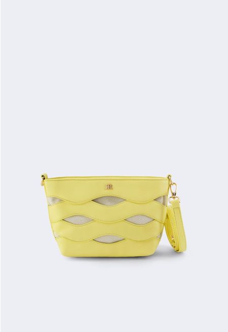 Canvas PU Leather Crossbody Bag