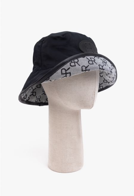 Two Toned Monogram Bucket Hat