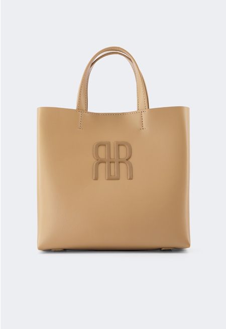 Embossed Emblem Handbag