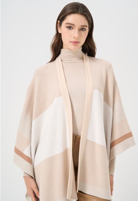 Geometric Pattern Winter Poncho