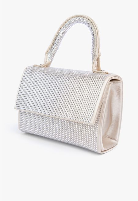 Mini Top Handle Crystal Hand Bag
