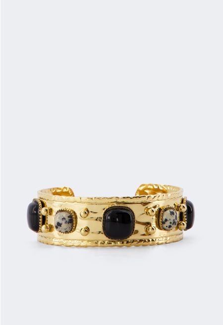 Textured Stones Bangle