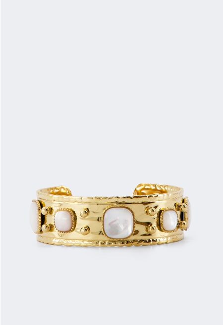 Textured Stones Bangle