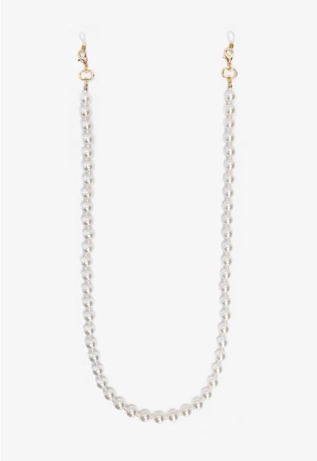 Chunky Faux Pearls Sunglasses Accessory