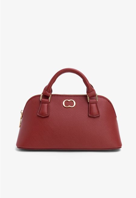 Solid Classic Handbag