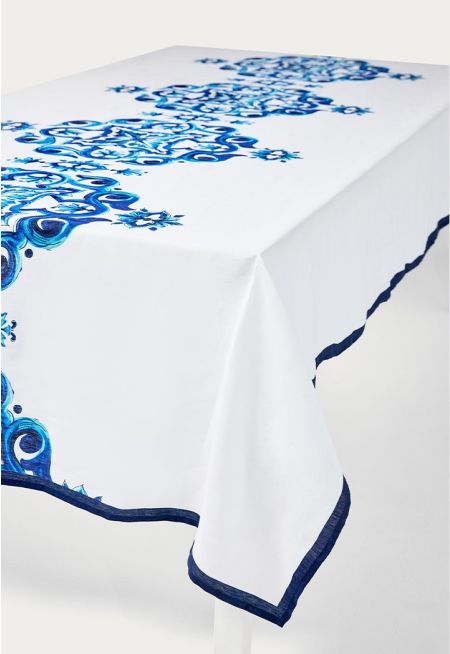 مفرش طاولة من القطن حجم كبير(170*300 سم)