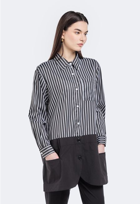 Half Striped Shirt
