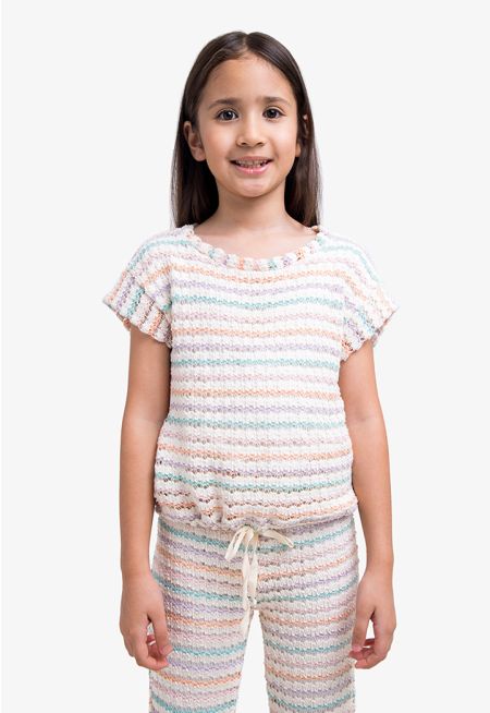 Multicolored Knitted Top