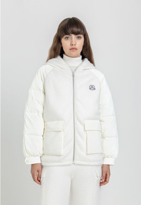 Puffer Knitted Mohair Jacket