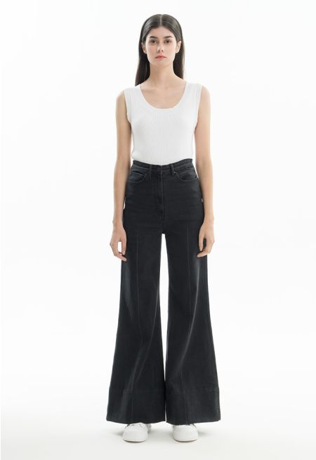 Basic Simple Denim Trouser