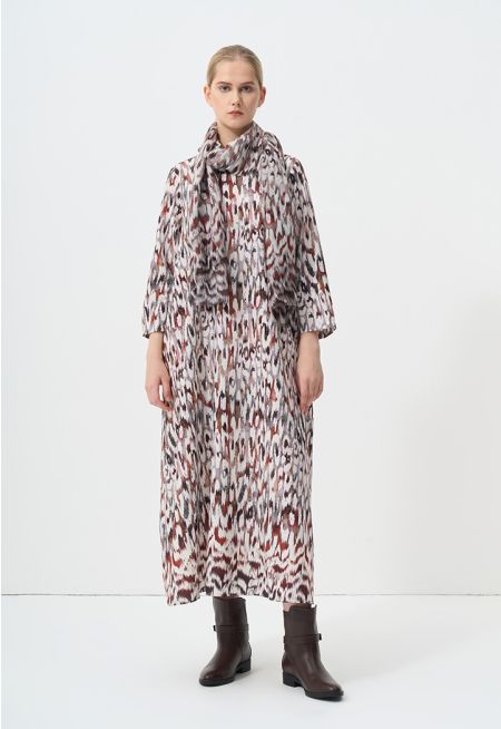 Printed Long Sleeves Dress