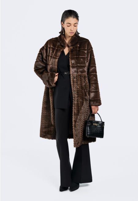 Long Faux Fur Jacket
