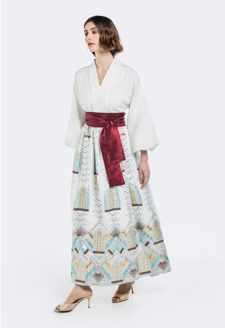 Embroidered Sequins Lace Dress 