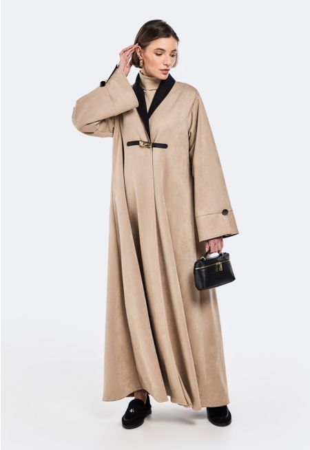 Contrast Suede Besht