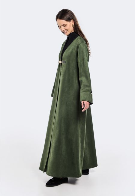 Contrast Suede Besht
