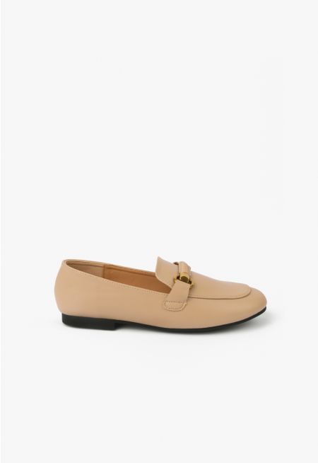 Solid Horse Bit Loafers