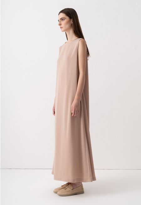 Sleeveless Single Tone Maxi Dress