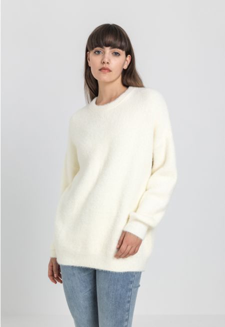 Knitted Mohair Oversized Sweater
