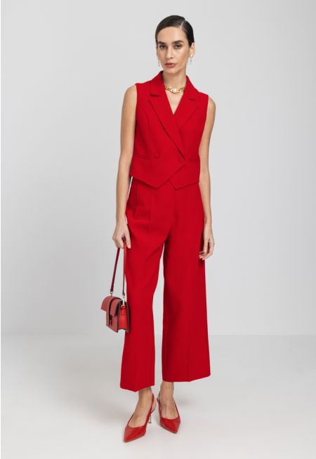 Wide Leg Straight Cut Trouser