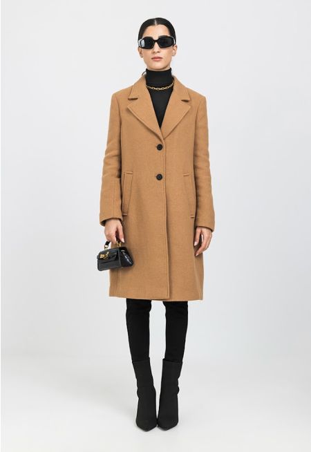 Single Breasted Wool Coat