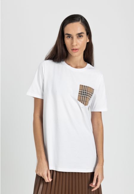 Check Patch Pocket T-shirt