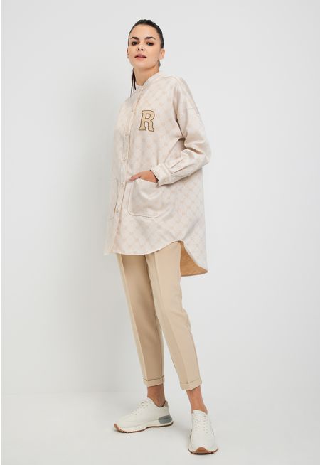 Peg Leg High Waist Trouser
