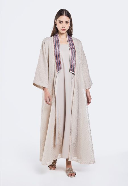 Embroidered Bead Embellished Kaftan