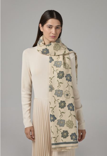 Floral Pashmina Scarf