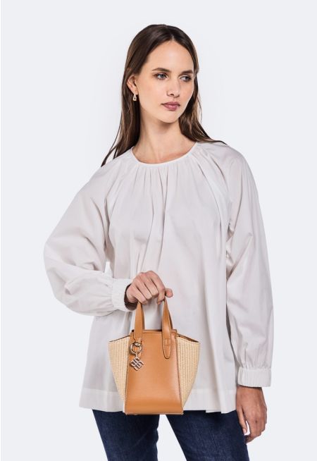 Solid Relaxed Fit Blouse