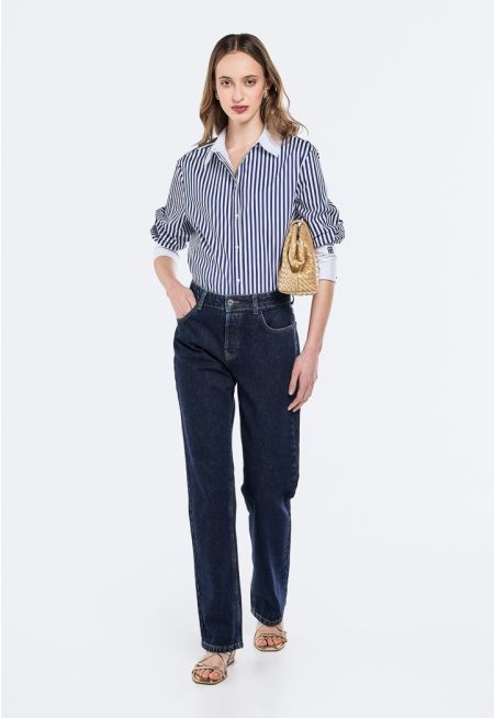 Straight Cut High Waist Jeans