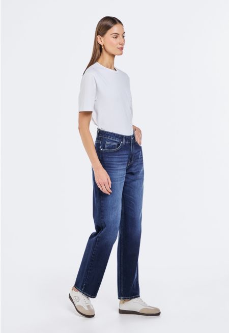 Low Rise Straight Jeans