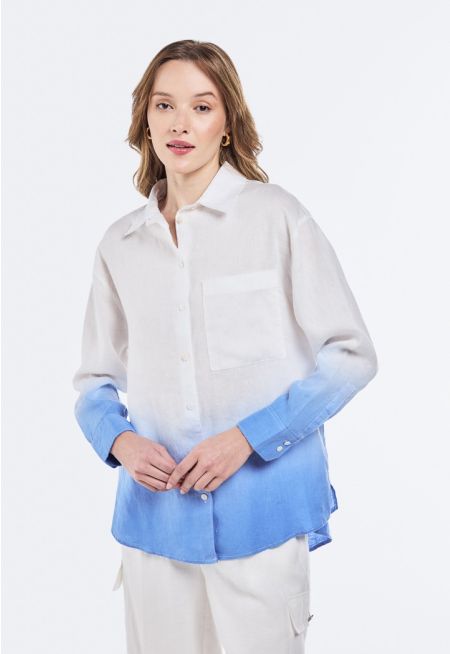 Ombre Linen Shirt
