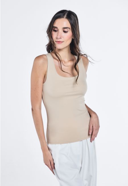 Basic Solid Sleeveless Top