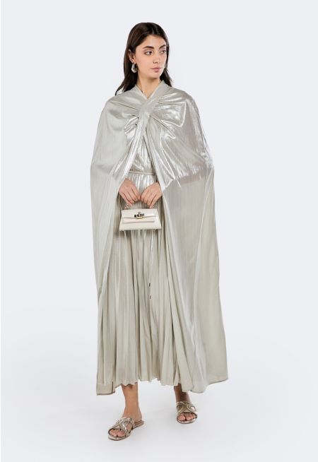 Solid Metallic Foil Cape- Ramadan Style